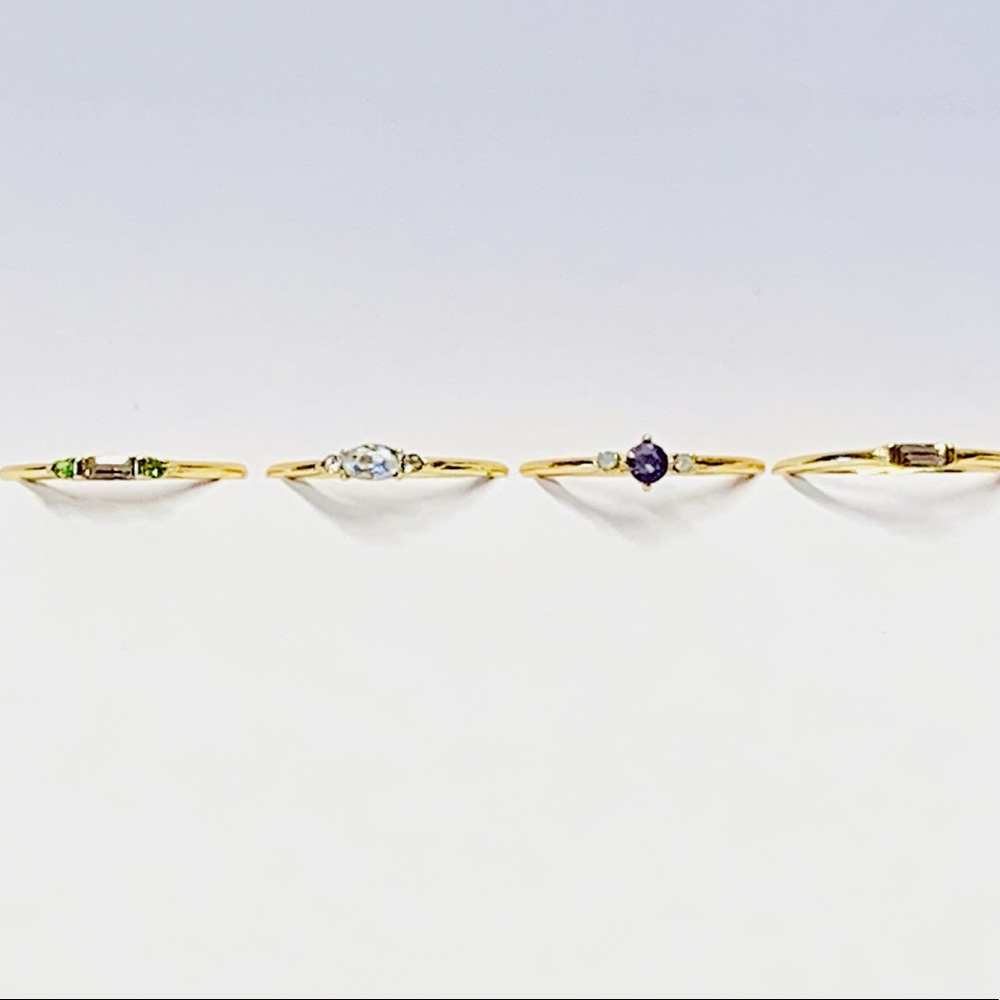 Boutique | Pretty Multi-Color Stacking Rings - Picture 3 of 8